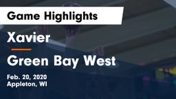 Xavier  vs Green Bay West Game Highlights - Feb. 20, 2020