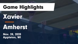 Xavier  vs Amherst  Game Highlights - Nov. 28, 2020