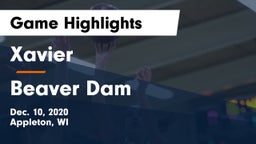 Xavier  vs Beaver Dam  Game Highlights - Dec. 10, 2020