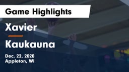 Xavier  vs Kaukauna  Game Highlights - Dec. 22, 2020