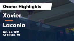 Xavier  vs Laconia  Game Highlights - Jan. 23, 2021