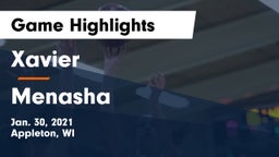 Xavier  vs Menasha  Game Highlights - Jan. 30, 2021