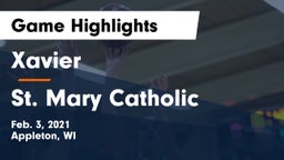 Xavier  vs St. Mary Catholic  Game Highlights - Feb. 3, 2021