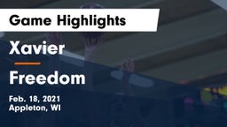 Xavier  vs Freedom  Game Highlights - Feb. 18, 2021