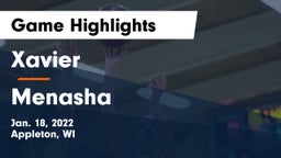 Xavier  vs Menasha  Game Highlights - Jan. 18, 2022