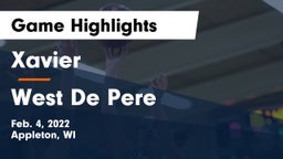 Xavier  vs West De Pere  Game Highlights - Feb. 4, 2022