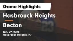Hasbrouck Heights  vs Becton  Game Highlights - Jan. 29, 2021