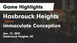 Hasbrouck Heights  vs immaculate  Conception Game Highlights - Jan. 12, 2022