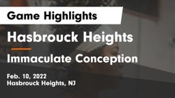 Hasbrouck Heights  vs Immaculate Conception  Game Highlights - Feb. 10, 2022