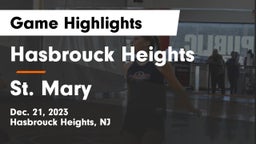 Hasbrouck Heights  vs St. Mary  Game Highlights - Dec. 21, 2023