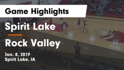 Spirit Lake  vs Rock Valley  Game Highlights - Jan. 8, 2019