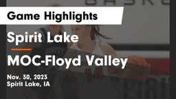 Spirit Lake  vs MOC-Floyd Valley  Game Highlights - Nov. 30, 2023