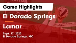 El Dorado Springs  vs Lamar  Game Highlights - Sept. 17, 2020