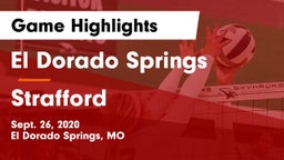 El Dorado Springs  vs Strafford  Game Highlights - Sept. 26, 2020