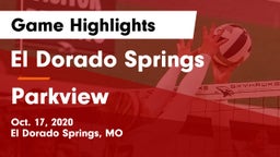 El Dorado Springs  vs Parkview  Game Highlights - Oct. 17, 2020