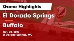 El Dorado Springs  vs Buffalo  Game Highlights - Oct. 20, 2020