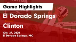 El Dorado Springs  vs Clinton  Game Highlights - Oct. 27, 2020