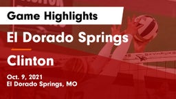 El Dorado Springs  vs Clinton  Game Highlights - Oct. 9, 2021