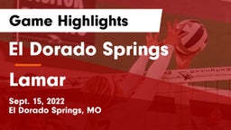 El Dorado Springs  vs Lamar  Game Highlights - Sept. 15, 2022