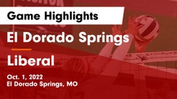 El Dorado Springs  vs Liberal  Game Highlights - Oct. 1, 2022