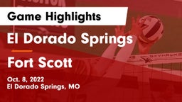 El Dorado Springs  vs Fort Scott  Game Highlights - Oct. 8, 2022