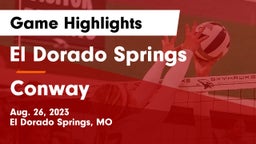 El Dorado Springs  vs Conway  Game Highlights - Aug. 26, 2023