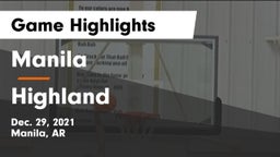 Manila  vs Highland  Game Highlights - Dec. 29, 2021