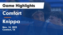 Comfort  vs Knippa  Game Highlights - Nov. 14, 2023