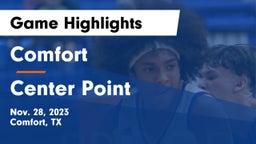 Comfort  vs Center Point  Game Highlights - Nov. 28, 2023