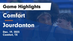 Comfort  vs Jourdanton  Game Highlights - Dec. 19, 2023