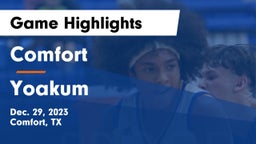 Comfort  vs Yoakum  Game Highlights - Dec. 29, 2023