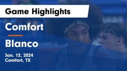 Comfort  vs Blanco  Game Highlights - Jan. 12, 2024