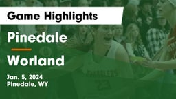Pinedale  vs Worland Game Highlights - Jan. 5, 2024