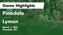 Pinedale  vs Lyman  Game Highlights - March 1, 2024