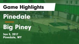 Pinedale  vs Big Piney  Game Highlights - Jan 5, 2017