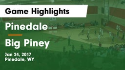 Pinedale  vs Big Piney  Game Highlights - Jan 24, 2017