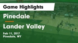 Pinedale  vs Lander Valley  Game Highlights - Feb 11, 2017