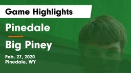 Pinedale  vs Big Piney  Game Highlights - Feb. 27, 2020