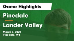 Pinedale  vs Lander Valley  Game Highlights - March 5, 2020