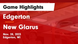 Edgerton  vs New Glarus  Game Highlights - Nov. 28, 2023