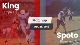 Matchup: King  vs. Spoto  2019