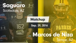Matchup: Saguaro  vs. Marcos de Niza  2016