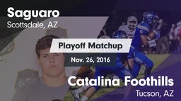 Matchup: Saguaro  vs. Catalina Foothills  2016