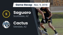 Recap: Saguaro  vs. Cactus  2018