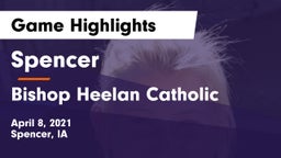 Spencer  vs Bishop Heelan Catholic  Game Highlights - April 8, 2021