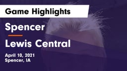 Spencer  vs Lewis Central  Game Highlights - April 10, 2021