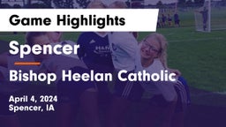 Spencer  vs Bishop Heelan Catholic  Game Highlights - April 4, 2024