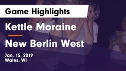 Kettle Moraine  vs New Berlin West  Game Highlights - Jan. 15, 2019