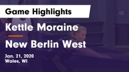 Kettle Moraine  vs New Berlin West  Game Highlights - Jan. 21, 2020
