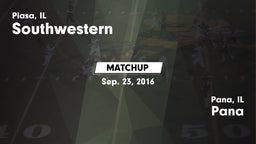 Matchup: Southwestern High vs. Pana  2016